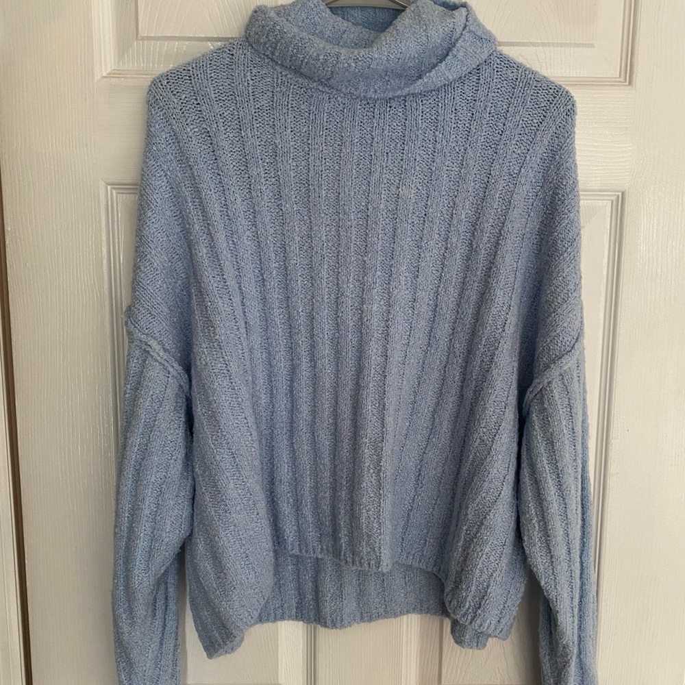 Blue oversized sweater